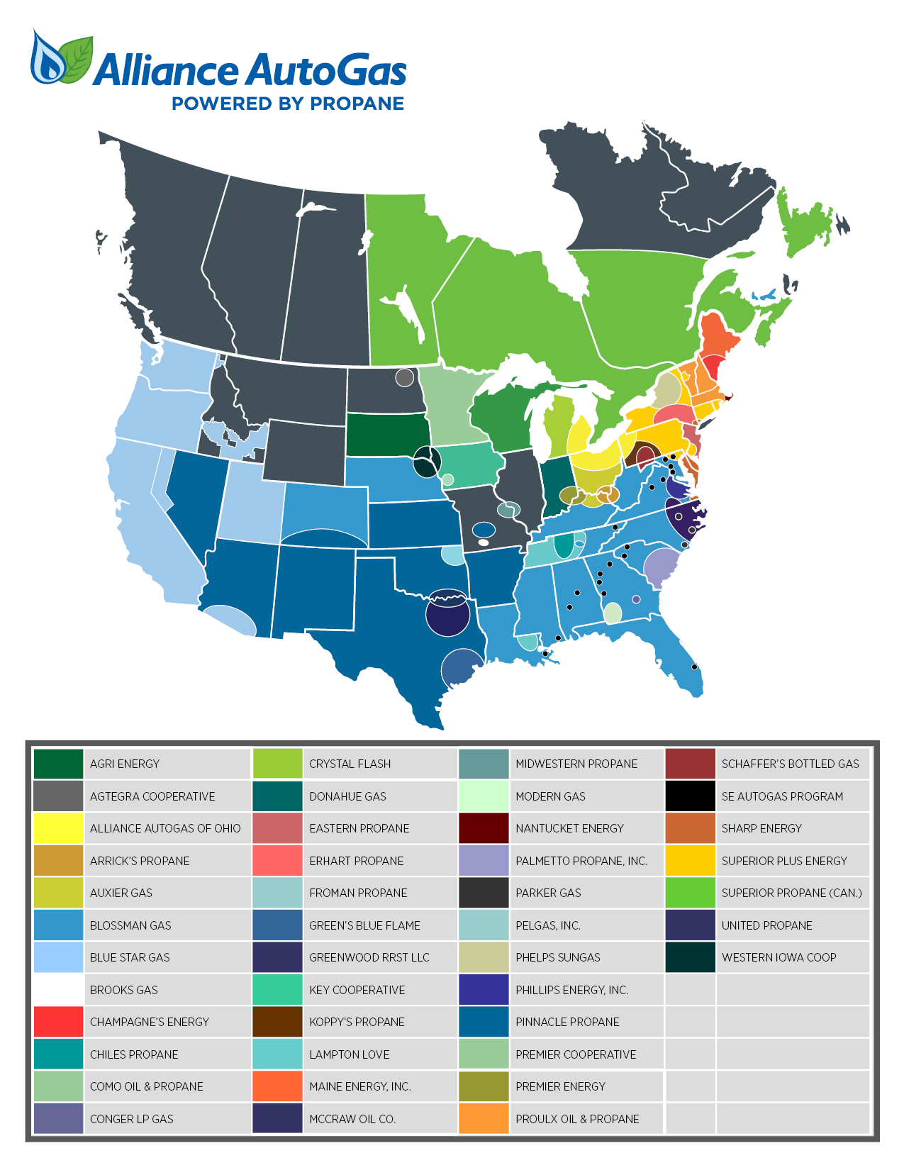 United States map of AAG Partners