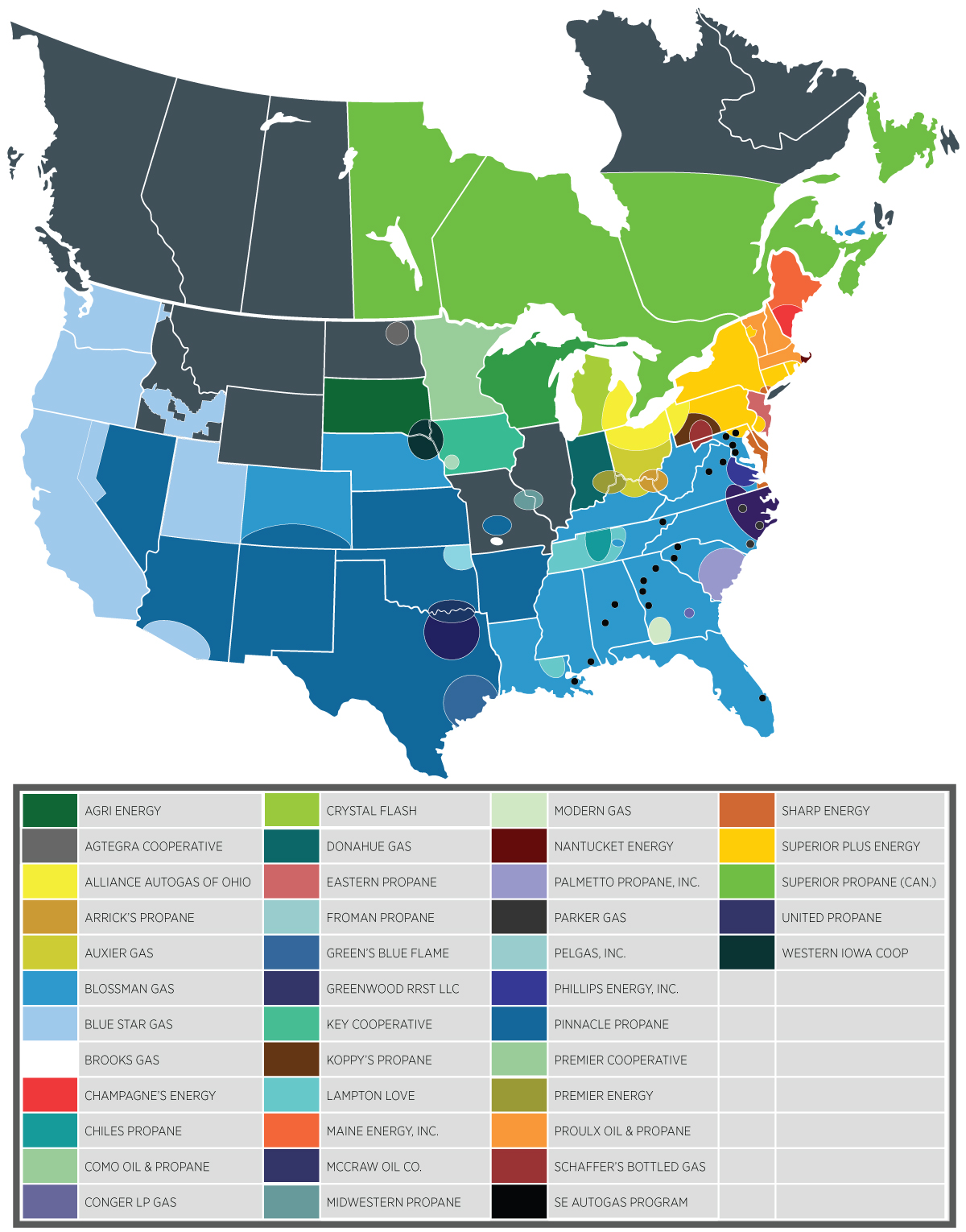 Alliance AutoGas Partner Map
