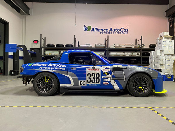 Side view of the Alliance AutoGas Race Car